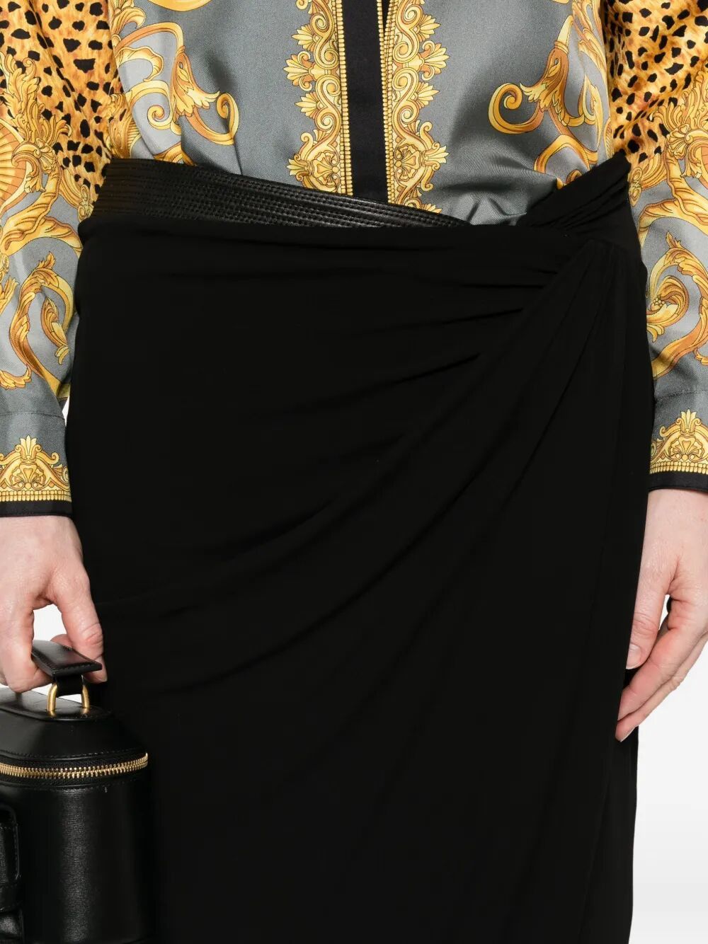 Versace SKIRT RESPONSIBLE STRETCH CREPE JERSEY Size 28" / US 6 / IT 42 - 3 Thumbnail