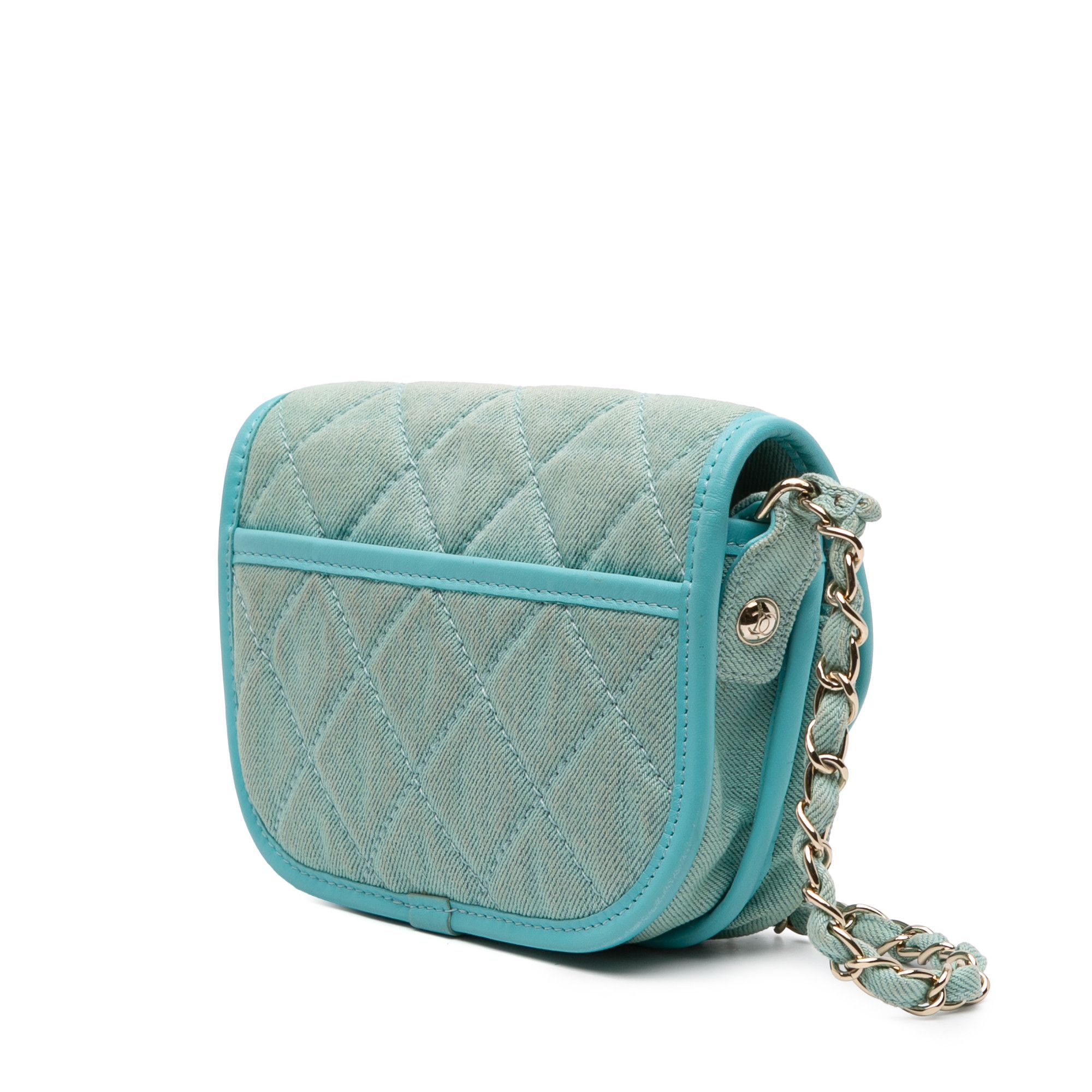 Chanel Chanel Mini CC Quilted Denim Messenger Flap Size ONE SIZE - 2 Thumbnail