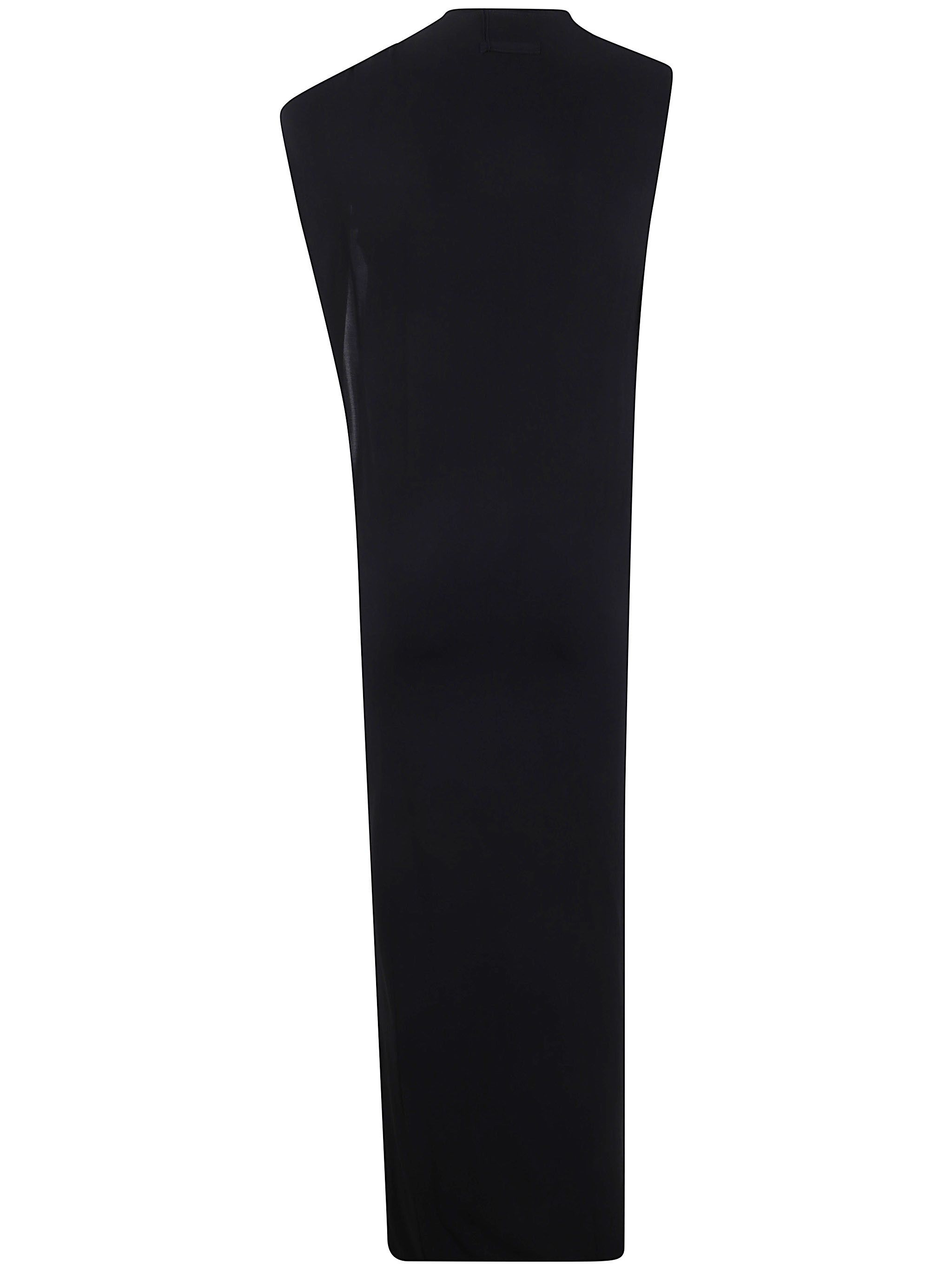 Jean Paul Gaultier STRETCH VISCOSE DOUBLE LAYER LONG DRESS WITH "GAULTIER" PIERCING Size S / US 4 / IT 40 - 2 Thumbnail