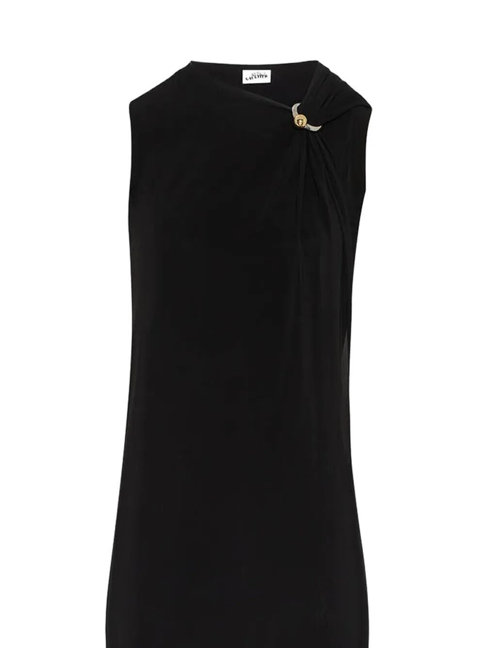 Jean Paul Gaultier STRETCH VISCOSE DOUBLE LAYER LONG DRESS WITH "GAULTIER" PIERCING Size S / US 4 / IT 40 - 5 Thumbnail
