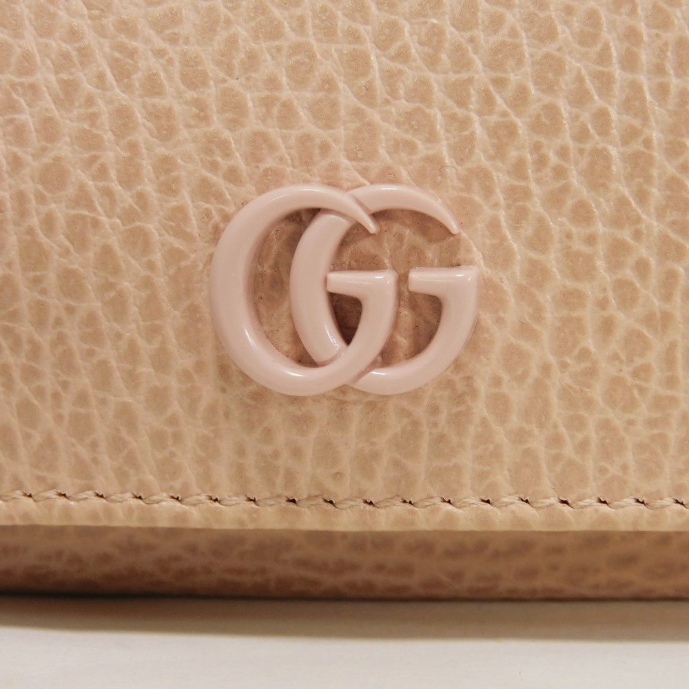 Gucci Gucci Gucci Double G Textured Leather Compact Wallet Leather Short Wallet 735212 Size ONE SIZE - 15 Thumbnail