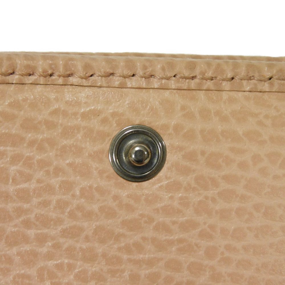 Gucci Gucci Gucci Double G Textured Leather Compact Wallet Leather Short Wallet 735212 Size ONE SIZE - 8 Thumbnail