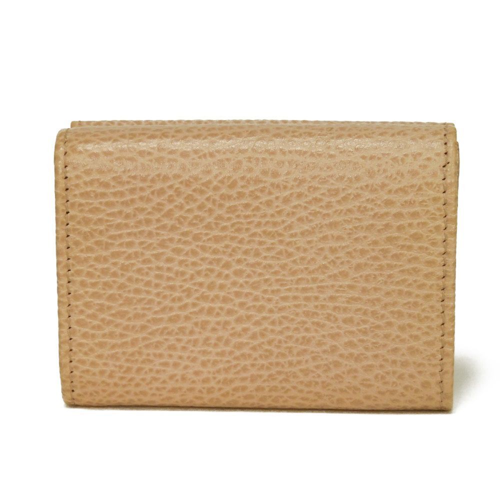 Gucci Gucci Gucci Double G Textured Leather Compact Wallet Leather Short Wallet 735212 Size ONE SIZE - 3 Thumbnail