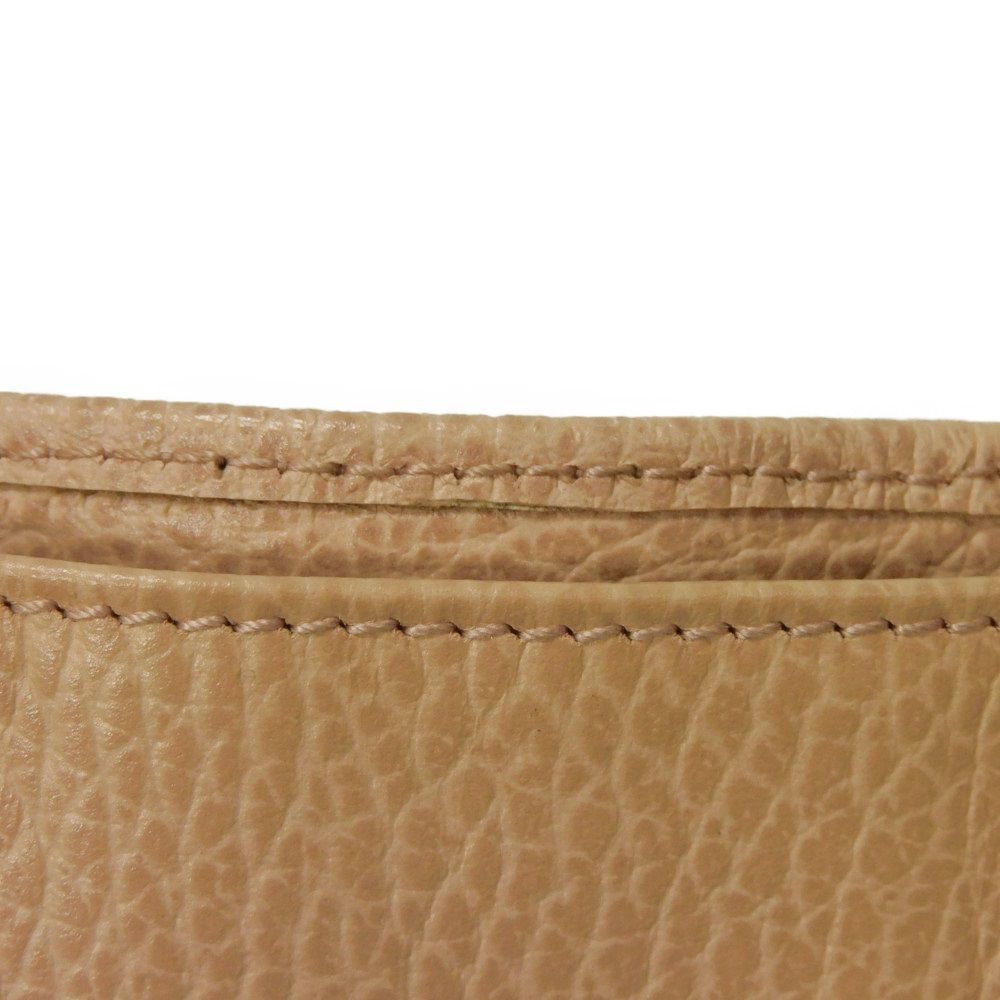 Gucci Gucci Gucci Double G Textured Leather Compact Wallet Leather Short Wallet 735212 Size ONE SIZE - 14 Thumbnail