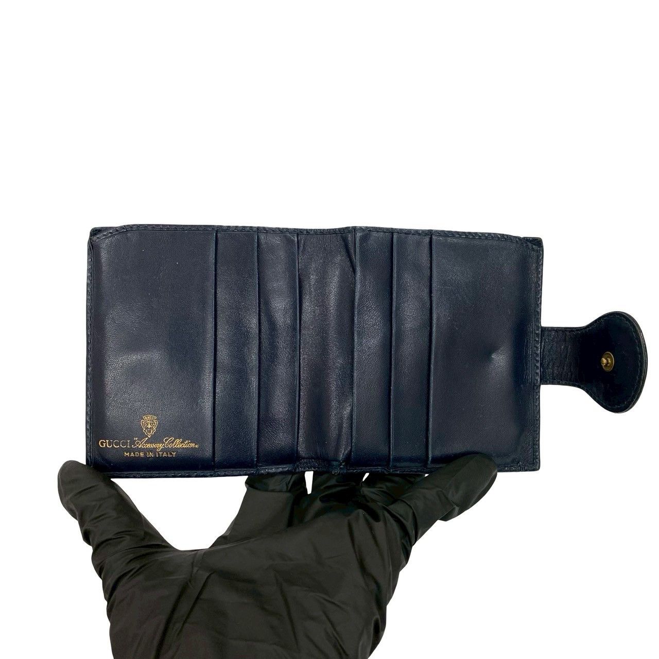 Gucci Gucci Gucci GG Logo Leather Bifold Wallet Leather Short Wallet Size ONE SIZE - 8 Thumbnail