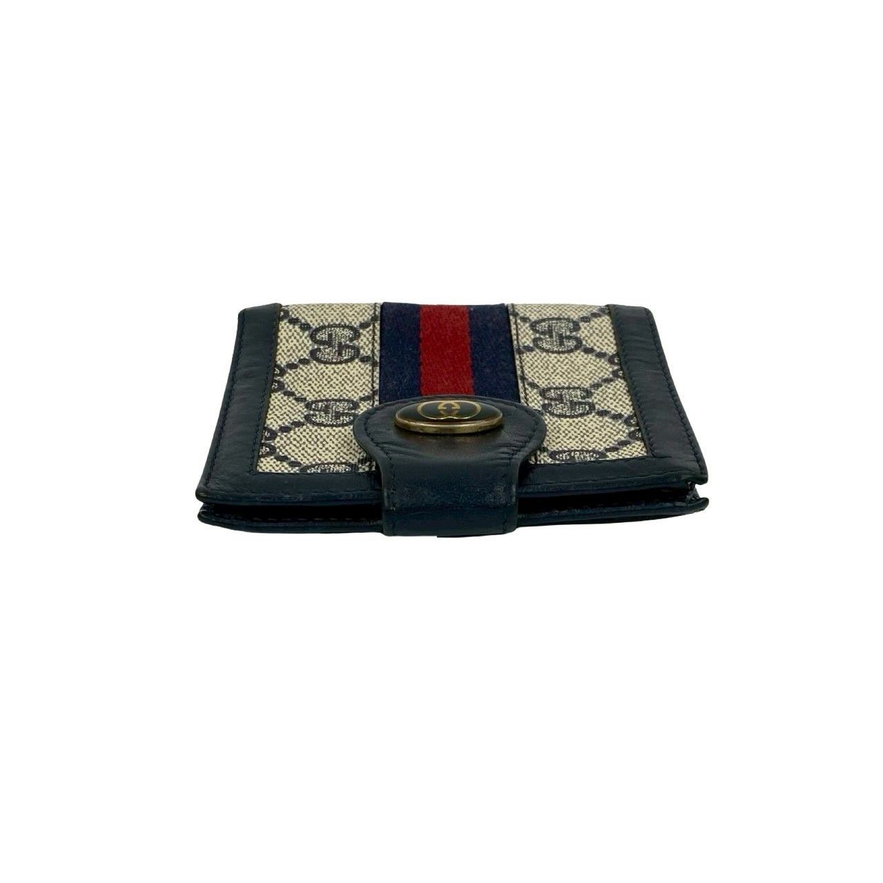 Gucci Gucci Gucci GG Logo Leather Bifold Wallet Leather Short Wallet Size ONE SIZE - 4 Thumbnail