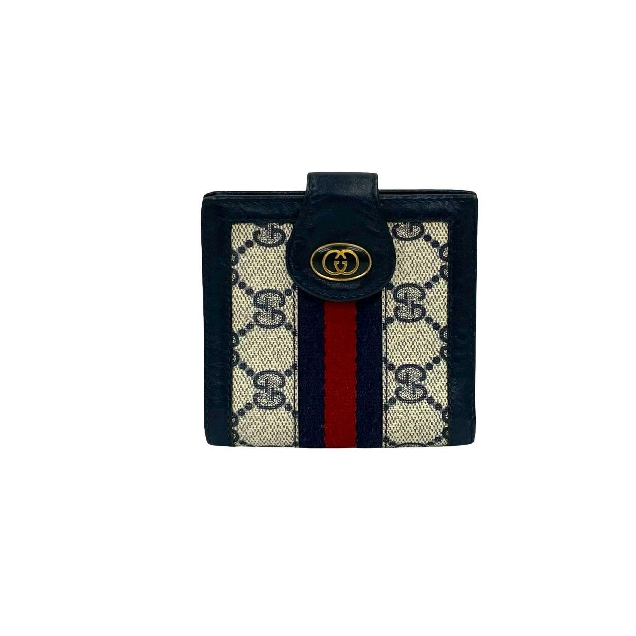 Gucci Gucci Gucci GG Logo Leather Bifold Wallet Leather Short Wallet Size ONE SIZE - 2 Thumbnail
