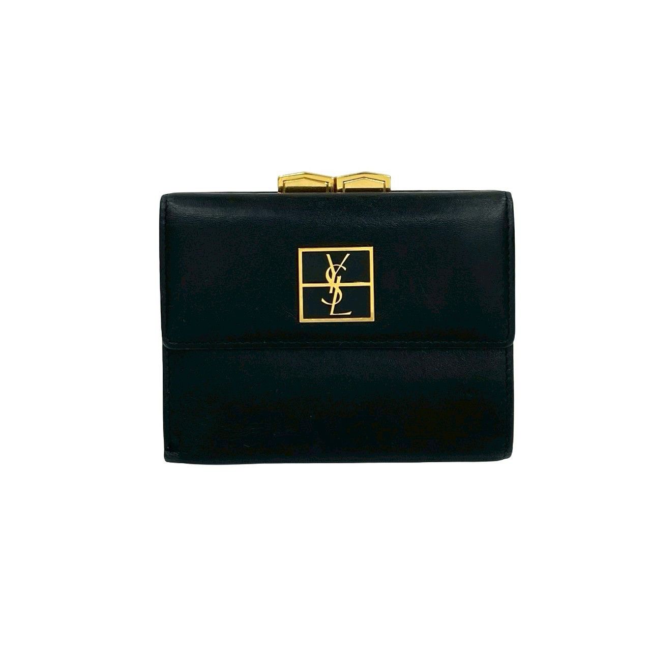 Yves Saint Laurent Yves Saint Laurent Yves Saint Laurent Leather Wallet Leather Short Wallet Size ONE SIZE - 2 Thumbnail