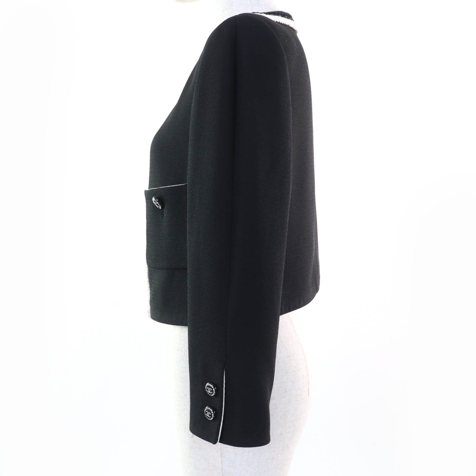 Chanel Chanel Chanel COCO Mark Button Silk Jacket Others Outerwear P71865V63363 Size ONE SIZE - 2 Thumbnail