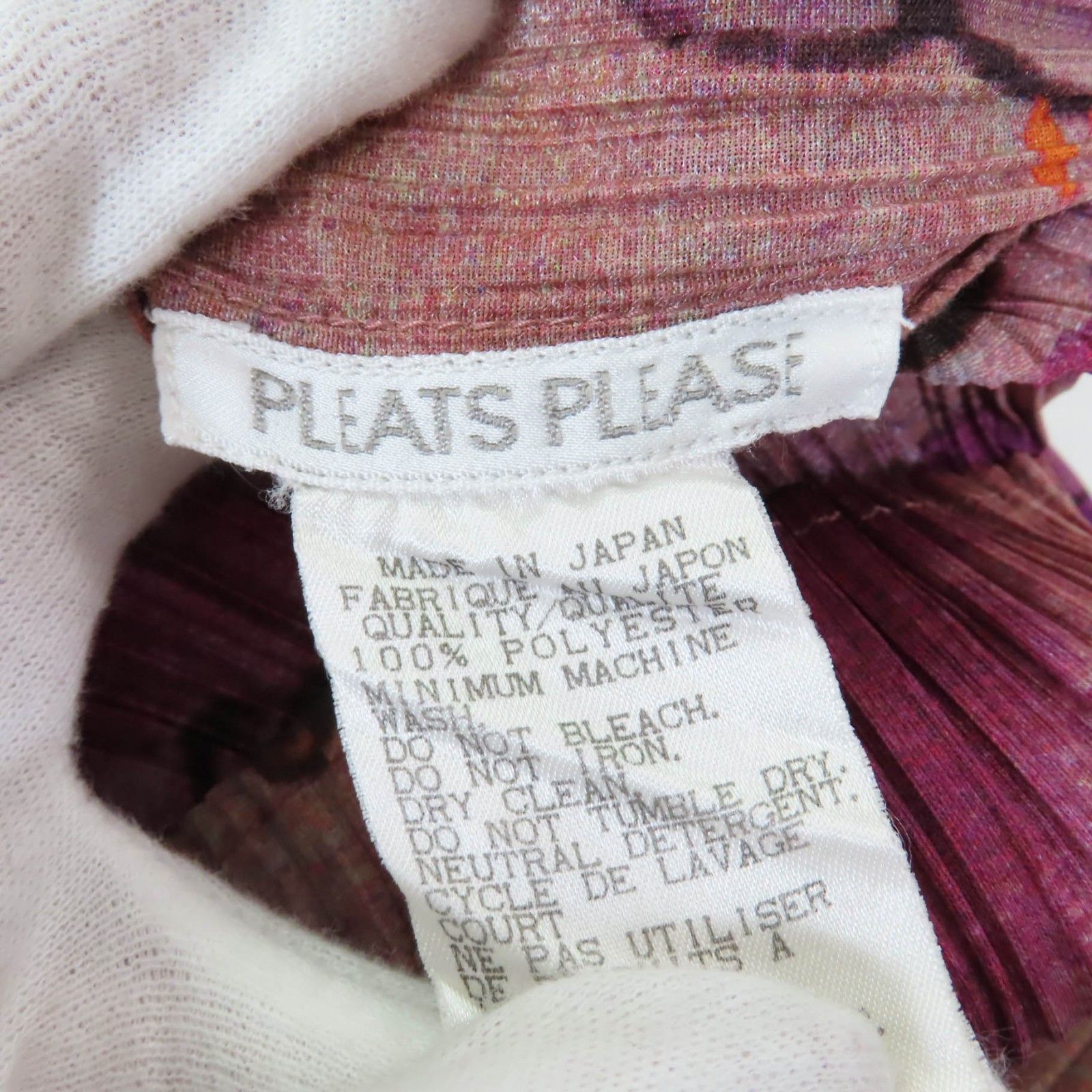 Issey Miyake Issey Miyake PLEATS PLEASE Peony Botanical Flower Rare Peony Cotton Shirt Others Tops DUTY FREE for USA Size ONE SIZE - 5 Thumbnail