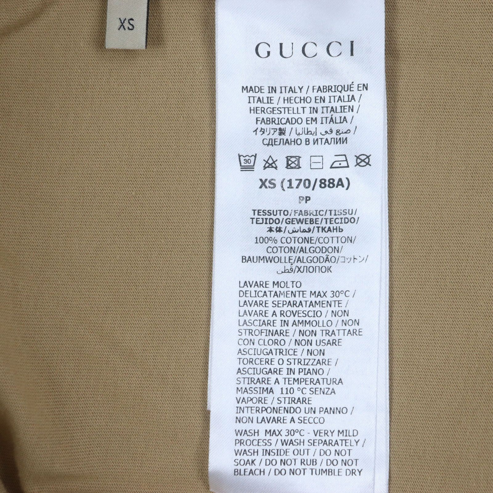 Gucci Gucci Gucci Cotton T-shirt Cotton T-Shirts 771758 DUTY FREE for USA Size ONE SIZE - 6 Thumbnail