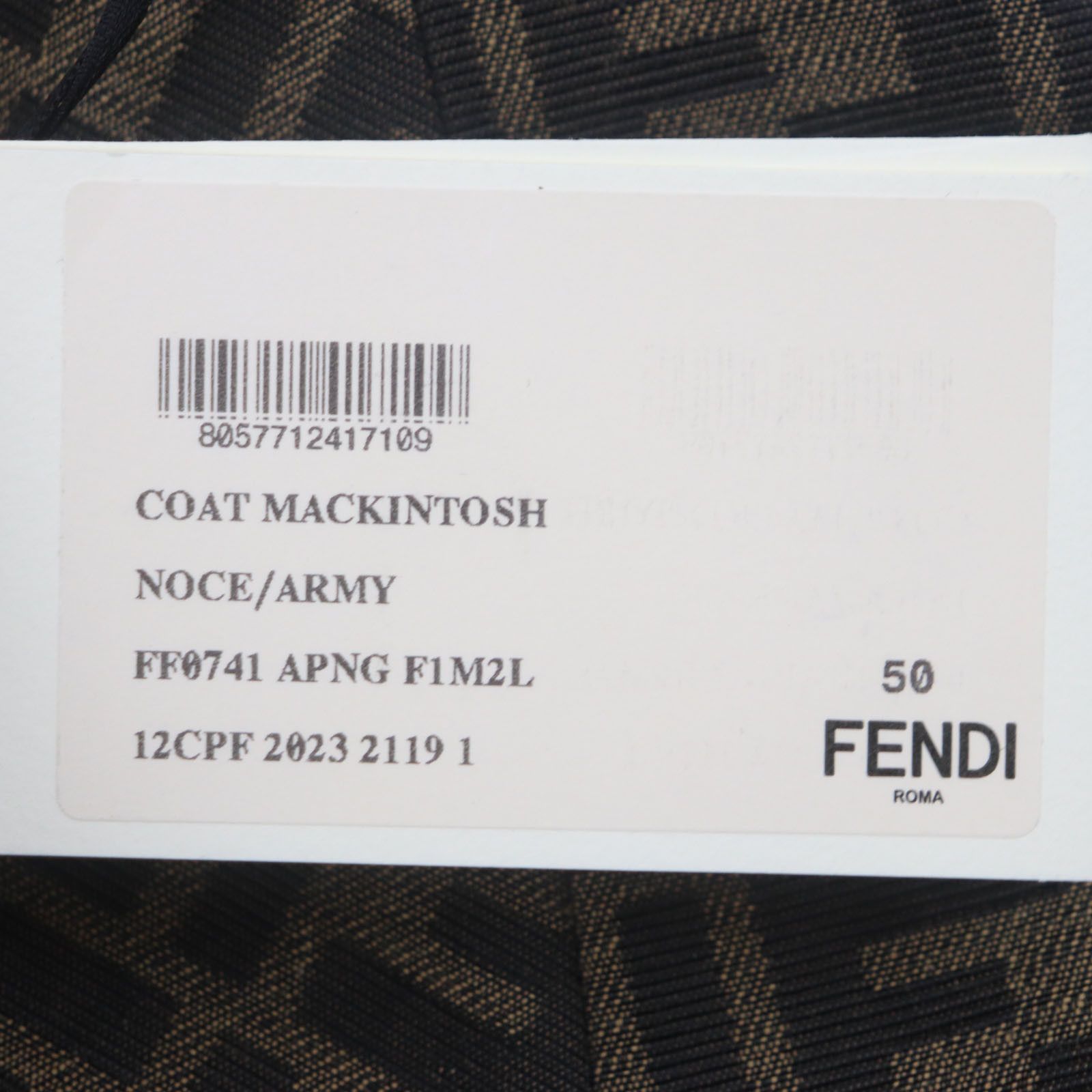Fendi Fendi Fendi FF0741 Cotton Trench Coat Cotton Outerwear FF0741 DUTY FREE for USA Size ONE SIZE - 15 Thumbnail