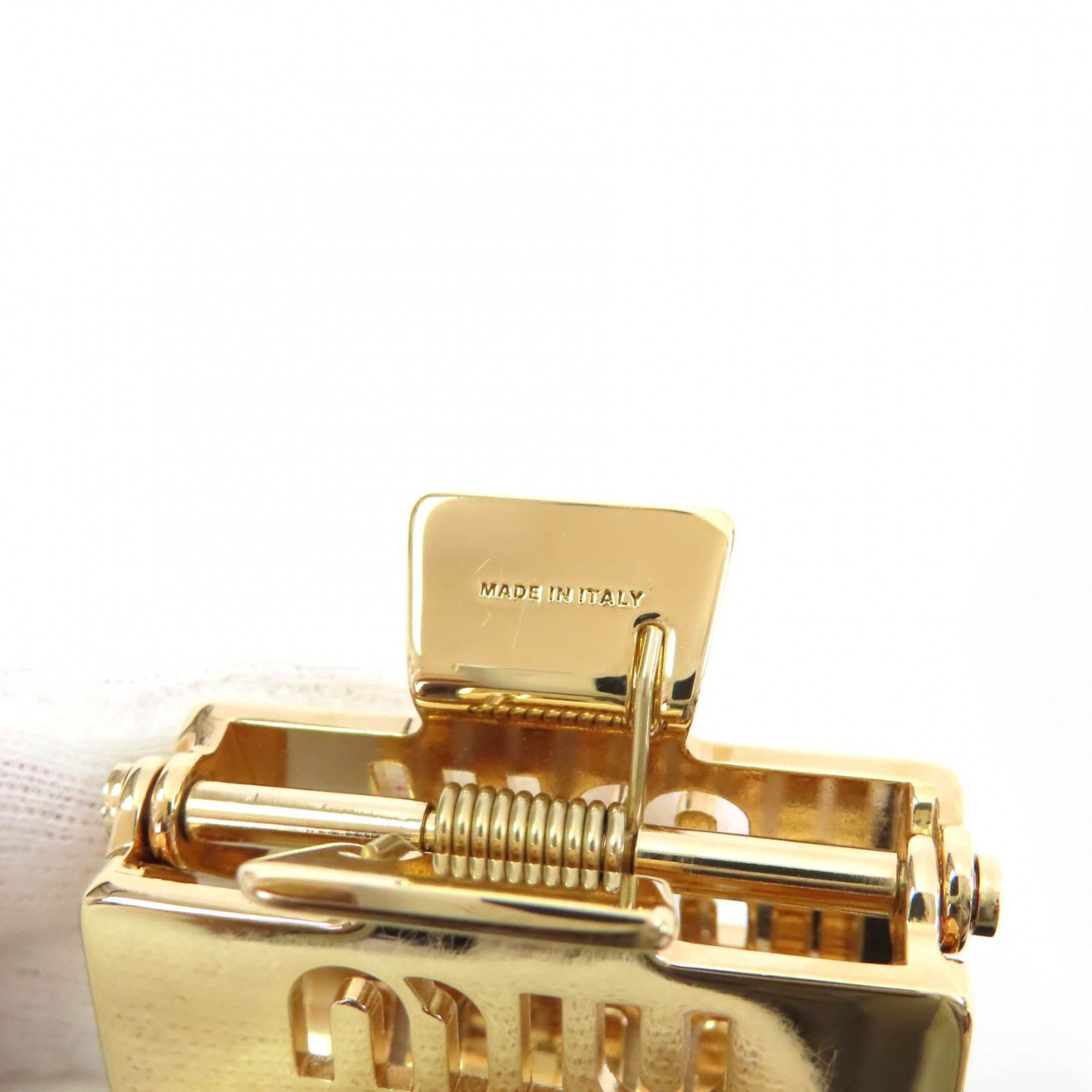 Miu Miu Miu Miu MiuMiu Logo Metal Claw Clip Metal Other 5IF142 Size ONE SIZE - 6 Thumbnail