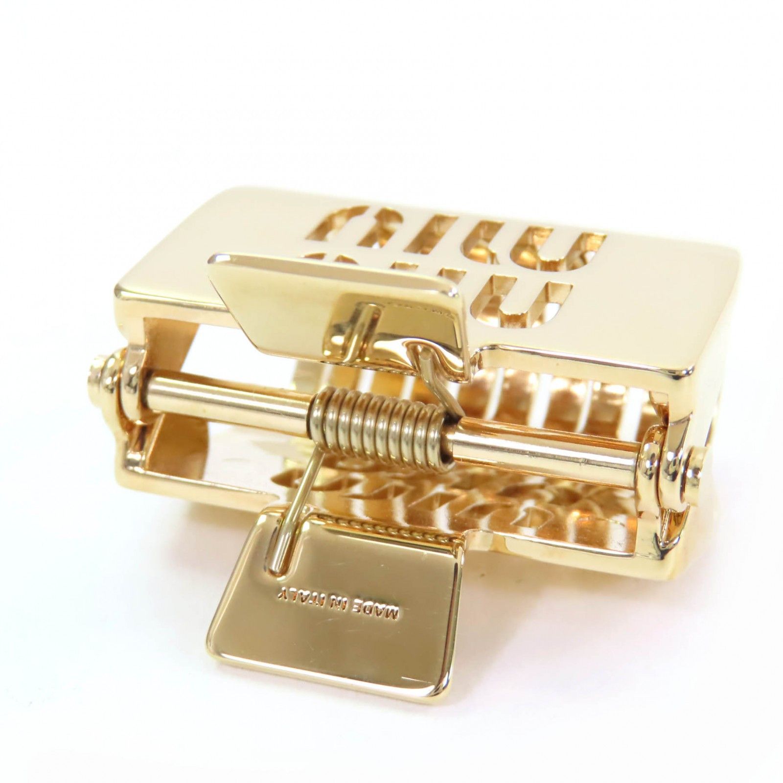Miu Miu Miu Miu MiuMiu Logo Metal Claw Clip Metal Other 5IF142 Size ONE SIZE - 5 Thumbnail