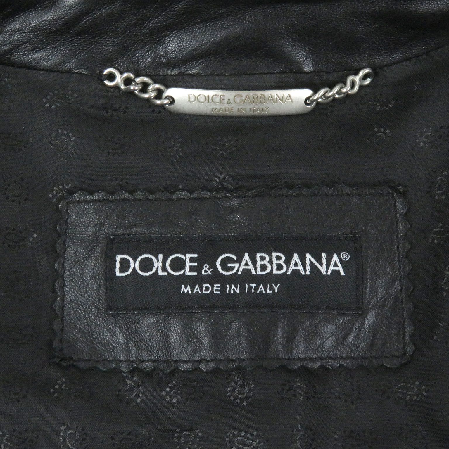 Dolce & Gabbana Dolce & Gabbana Dolce&Gabbana Lamb Leather Jacket Leather Outerwear DUTY FREE for USA Size ONE SIZE - 6 Thumbnail