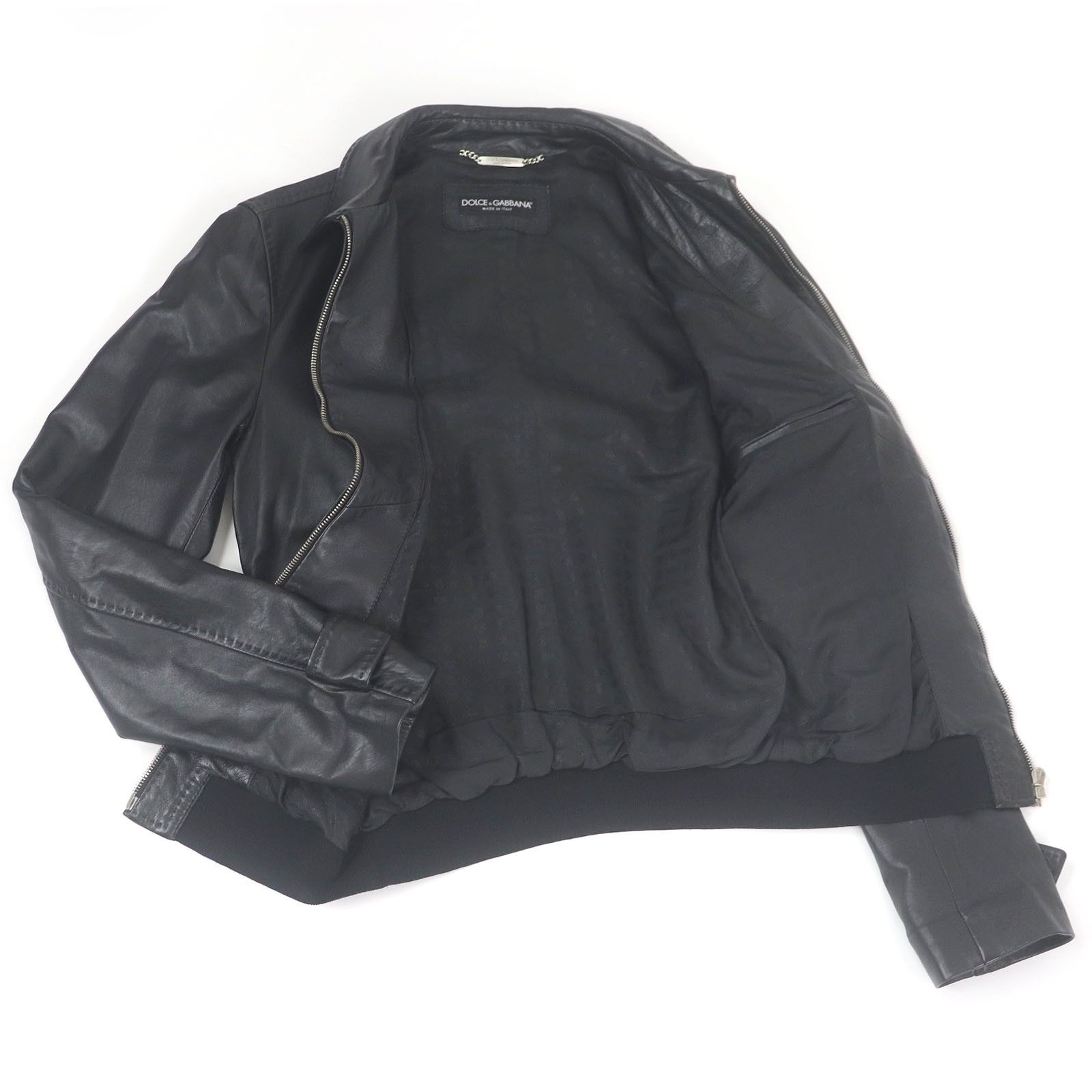 Dolce & Gabbana Dolce & Gabbana Dolce&Gabbana Lamb Leather Jacket Leather Outerwear DUTY FREE for USA Size ONE SIZE - 3 Thumbnail