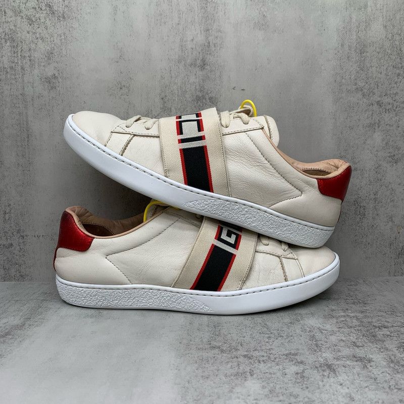 Gucci Gucci ACE Embroidered Lace-Up Fashion Sneakers 0079 Size US 5 / IT 35 - 2 Thumbnail