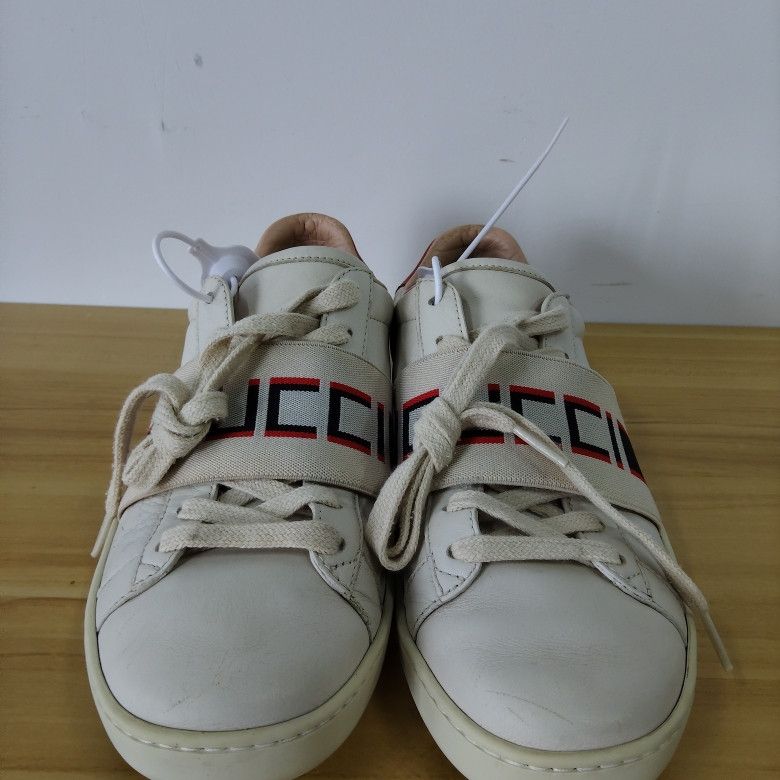 Gucci GUCCI Ace Embroidered Lace-Up Fashion Sneakers 0079 Size US 6.5 / IT 36.5 - 2 Thumbnail