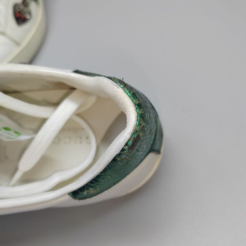 Gucci Gucci Ace Embroidered Fashion Sneakers for Women 0079 Size US 6.5 / IT 36.5 - 7 Thumbnail