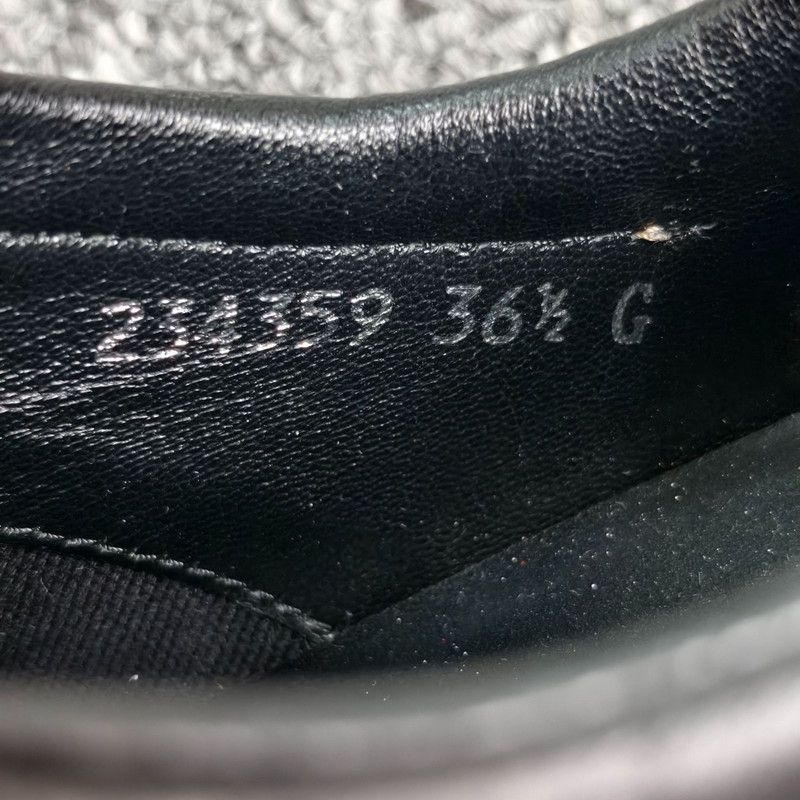Gucci Gucci Black Leather Casual Sneakers for Women 0079 Size US 6.5 / IT 36.5 - 5 Thumbnail