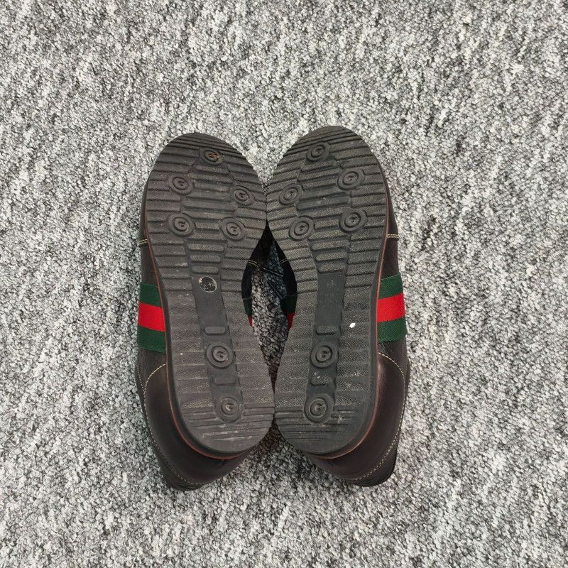 Gucci Gucci Black Leather Casual Sneakers for Women 0079 Size US 6.5 / IT 36.5 - 4 Thumbnail
