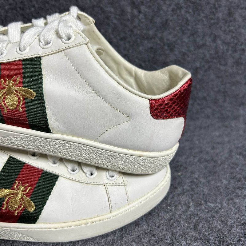 Gucci Gucci Ace Embroidered Fashion Sneakers for Women 0079 Size US 5 / IT 35 - 6 Thumbnail