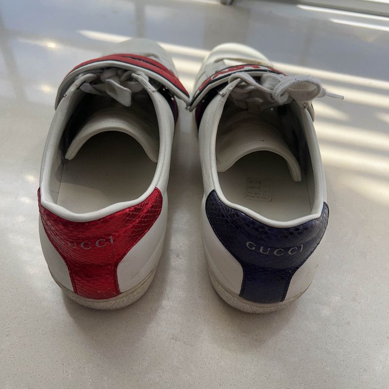 Gucci Gucci ACE Leather Fashion Sneakers for Women 0079 Size US 8.5 / IT 38.5 - 3 Thumbnail