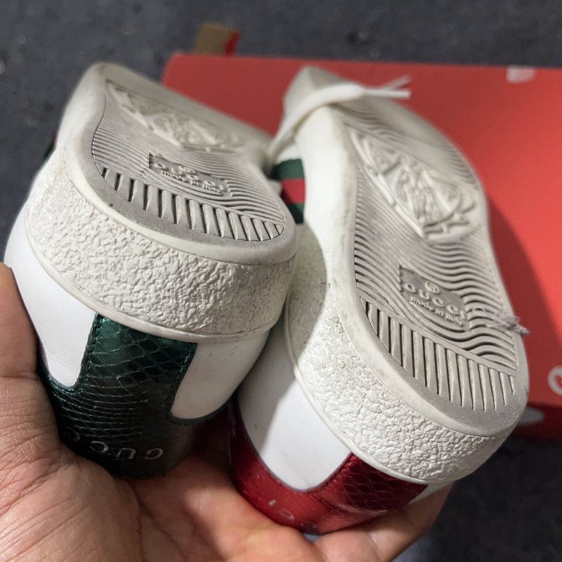 Gucci Gucci Ace Low-Top Sneakers with Bee Design 0079 Size US 8 / IT 38 - 7 Thumbnail