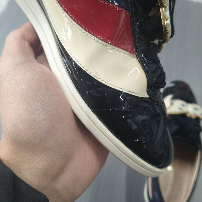 Gucci Gucci Falacer Patent Leather Casual Shoes 0079 Size US 5 / IT 35 - 6 Thumbnail