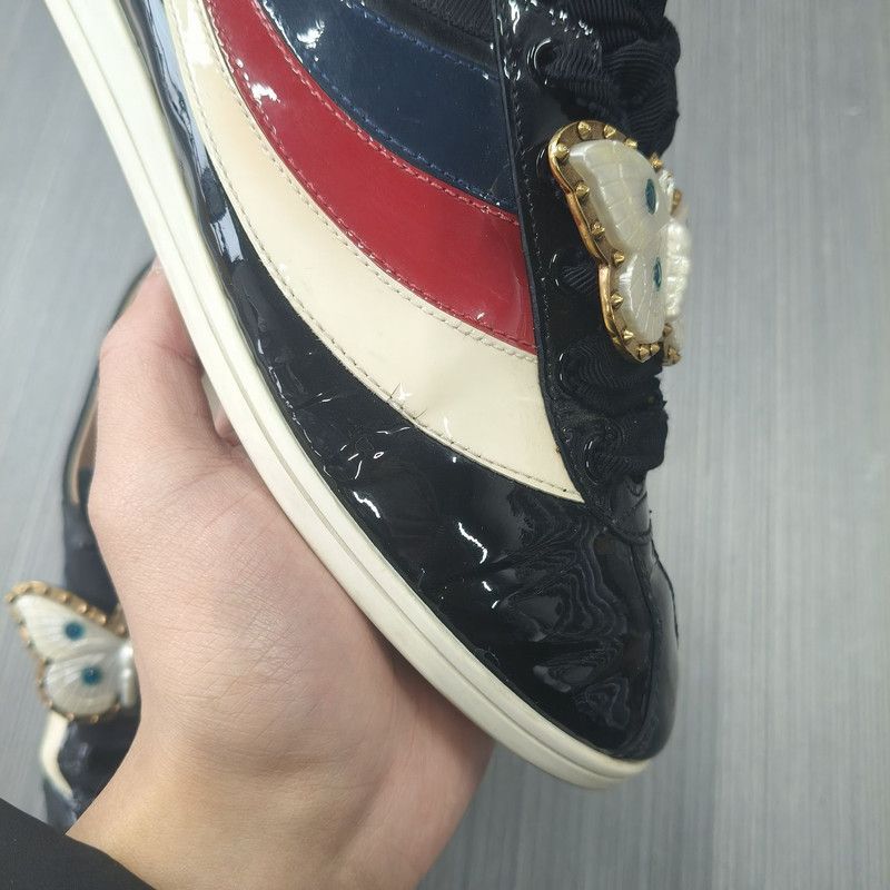 Gucci Gucci Falacer Patent Leather Casual Shoes 0079 Size US 5 / IT 35 - 8 Thumbnail
