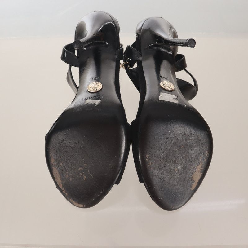 Gucci Gucci Black Suede High Heels 13cm Size US 8 / IT 38 - 6 Thumbnail