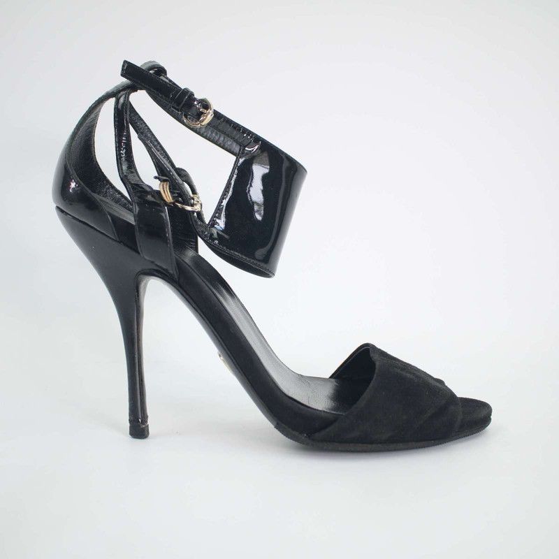 Gucci Gucci Black Suede High Heels 13cm Size US 8 / IT 38 - 8 Thumbnail