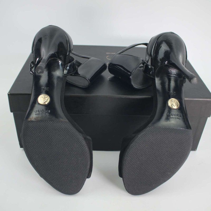 Gucci Gucci Black Suede High Heels 13cm Size US 8 / IT 38 - 6 Thumbnail