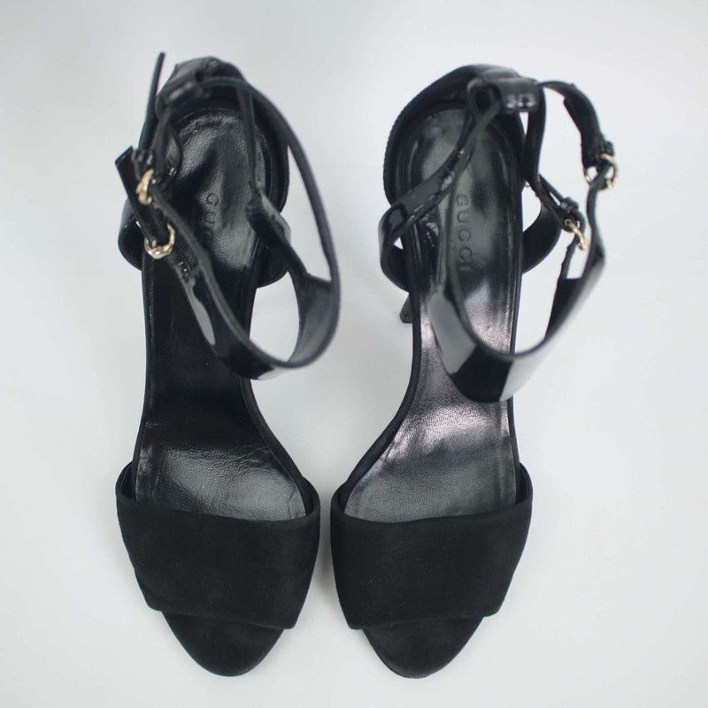 Gucci Gucci Black Suede High Heels 13cm Size US 8 / IT 38 - 3 Thumbnail