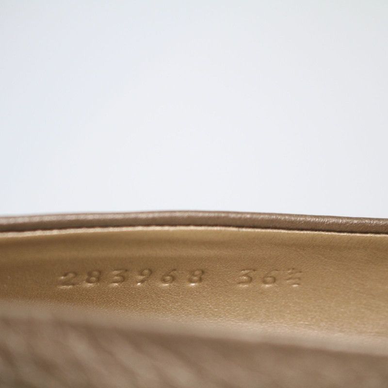 Gucci Gucci Champagne Peep-Toe High Heels Size US 8 / IT 38 - 10 Thumbnail