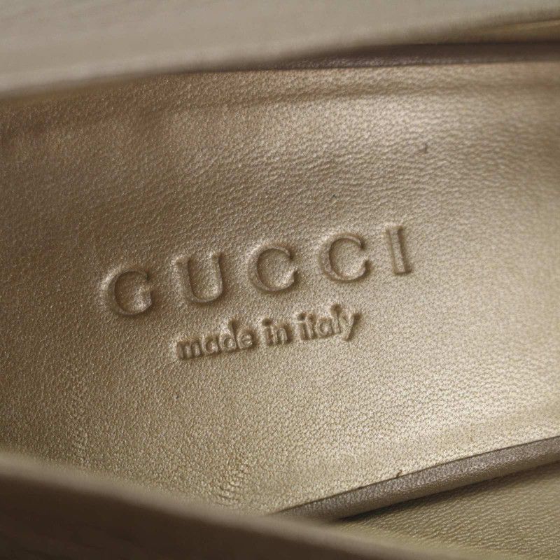 Gucci Gucci Champagne Peep-Toe High Heels Size US 8 / IT 38 - 14 Thumbnail