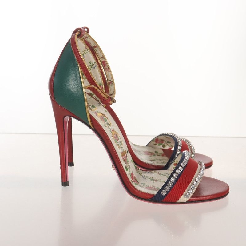 Gucci Gucci Red Leather High Heel Shoes Size US 8 / IT 38 - 3 Thumbnail