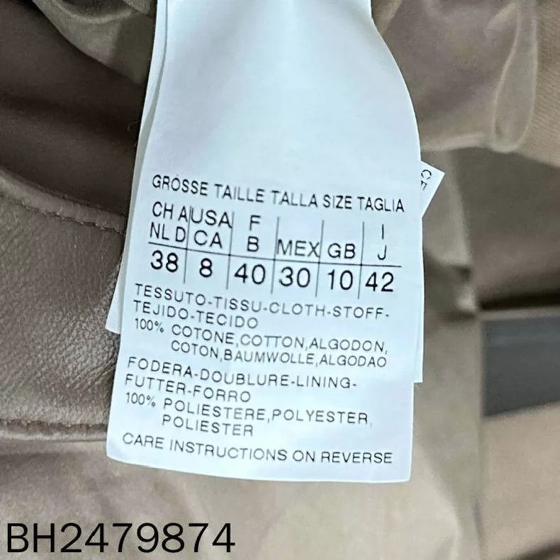Celine Caramel Leather Panel Long Trench Coat Size XL / US 12-14 / IT 48-50 - 4 Thumbnail