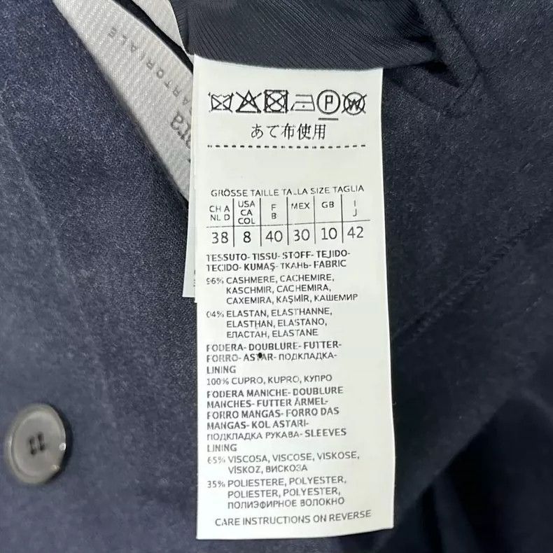 Max Mara MaxMara Double-Breasted Cashmere Blazer Size L / US 10 / IT 46 - 4 Thumbnail