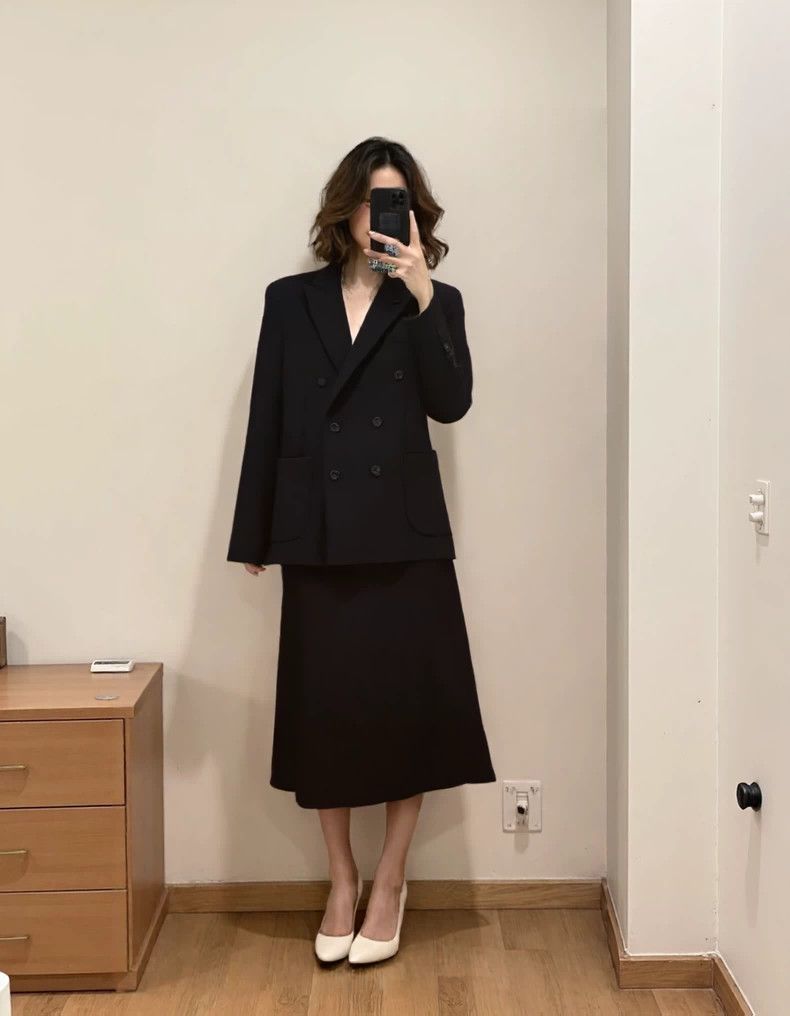 Max Mara MaxMara Double-Breasted Cashmere Blazer Size L / US 10 / IT 46 - 6 Thumbnail