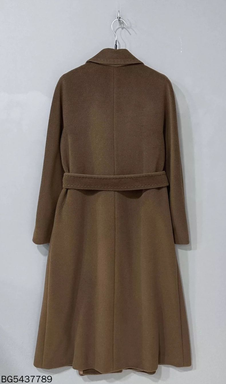 Max Mara MaxMara Wool Brown Long Coat Size S / US 4 / IT 40 - 3 Thumbnail