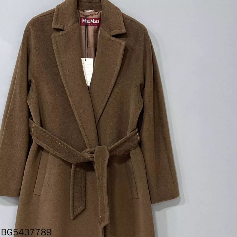 Max Mara MaxMara Wool Brown Long Coat Size S / US 4 / IT 40 - 2 Thumbnail