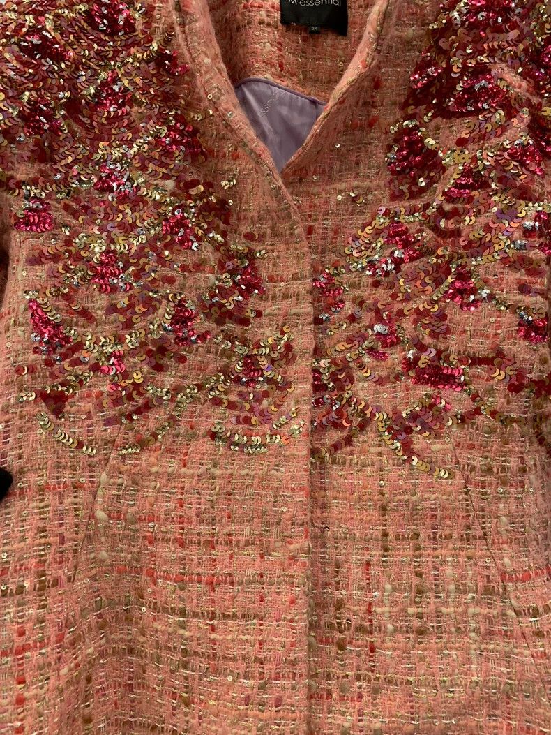 Maison Margiela M essential Red Gradient Beaded Jacket Size XS / US 0-2 / IT 36-38 - 4 Thumbnail