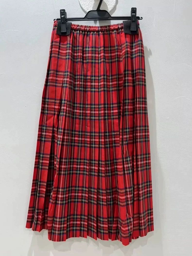 Junya Watanabe Junya Watanabe CDG Plaid Pleated Skirt Size 28" / US 6 / IT 42 - 4 Thumbnail