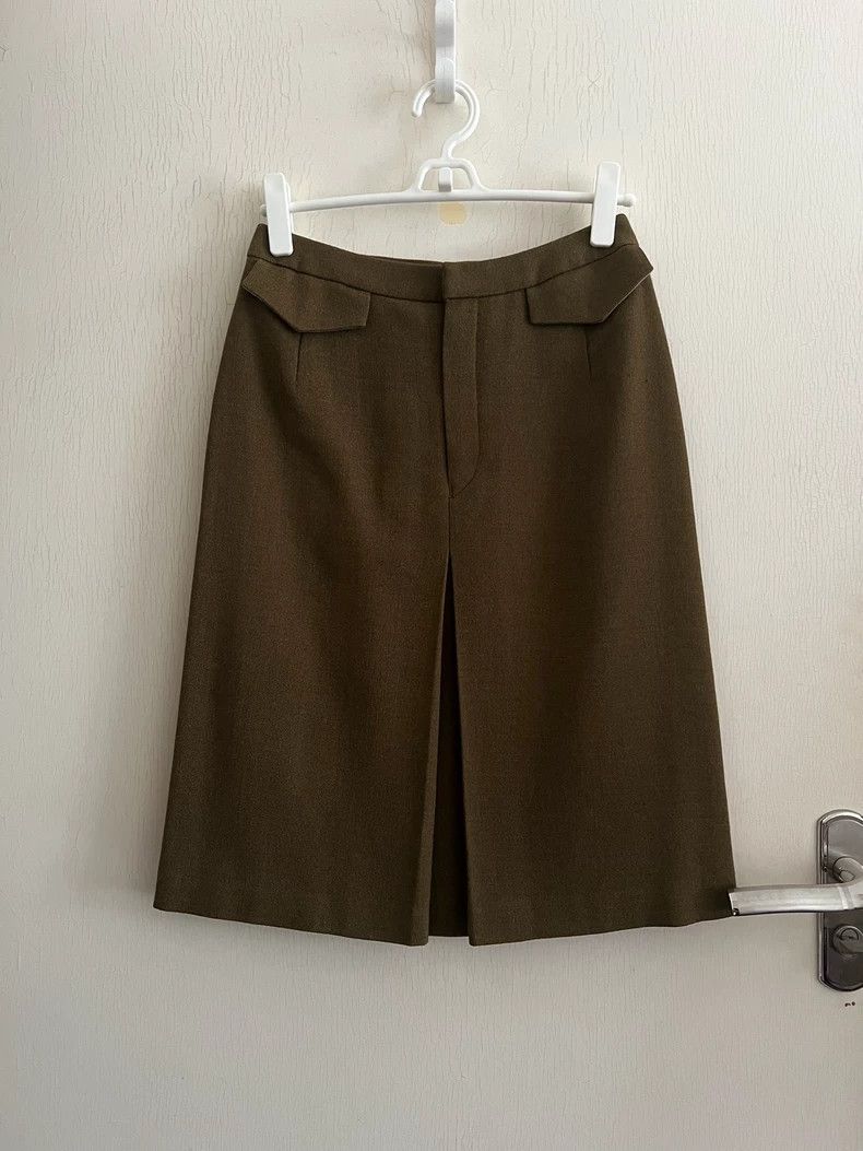 Junya Watanabe Junya Watanabe Wool Midi Skirt 1998 Size 26" / US 2 / IT 38 - 3 Thumbnail
