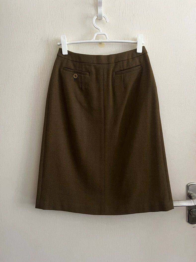 Junya Watanabe Junya Watanabe Wool Midi Skirt 1998 Size 26" / US 2 / IT 38 - 4 Thumbnail