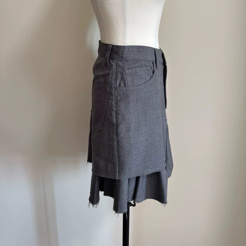 Junya Watanabe Junya Watanabe Asymmetric Ruffle Skort Size 24" / US 00 / IT 34 - 4 Thumbnail