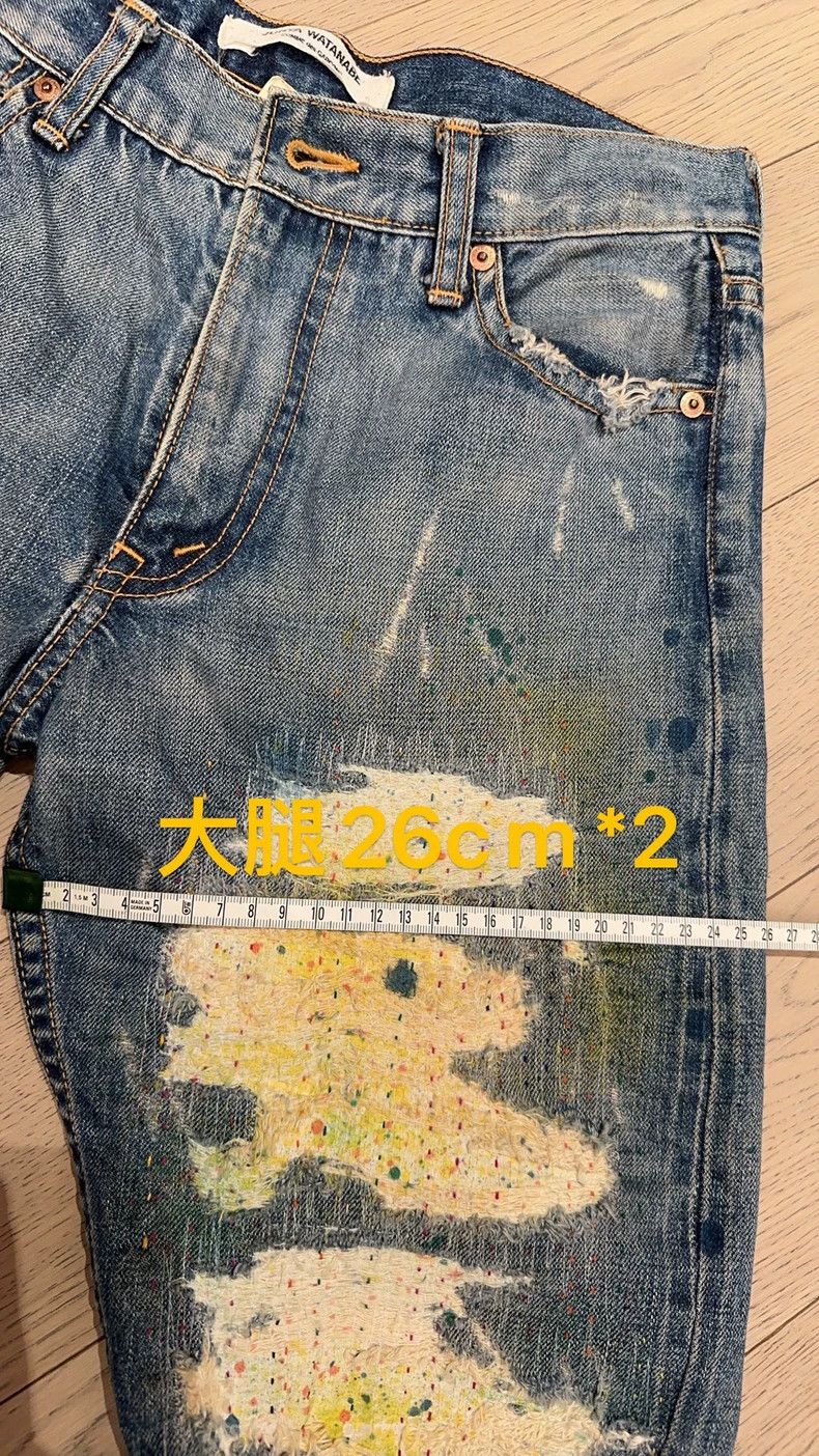 Junya Watanabe Junya Watanabe Distressed Embroidered Jeans Size 26" / US 2 / IT 38 - 8 Thumbnail