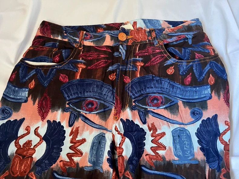 Jean Paul Gaultier Jean Paul Gaultier Horus Eye Pants Size 28" / US 6 / IT 42 - 3 Thumbnail