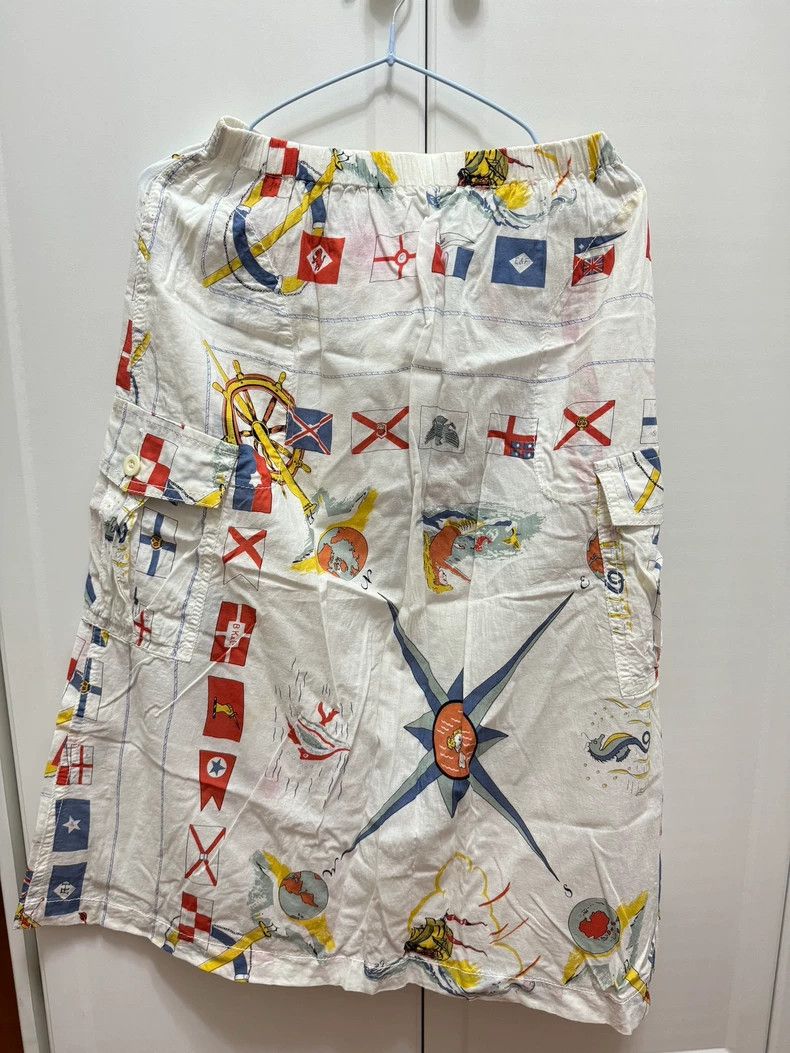 Junya Watanabe Junya Watanabe Nautical Print Long Skirt Size 28" / US 6 / IT 42 - 2 Thumbnail
